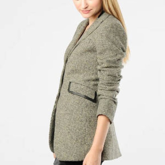 4/S Theory Aerianna Tweed Blazer Riding Jacket - Picture 7 of 8